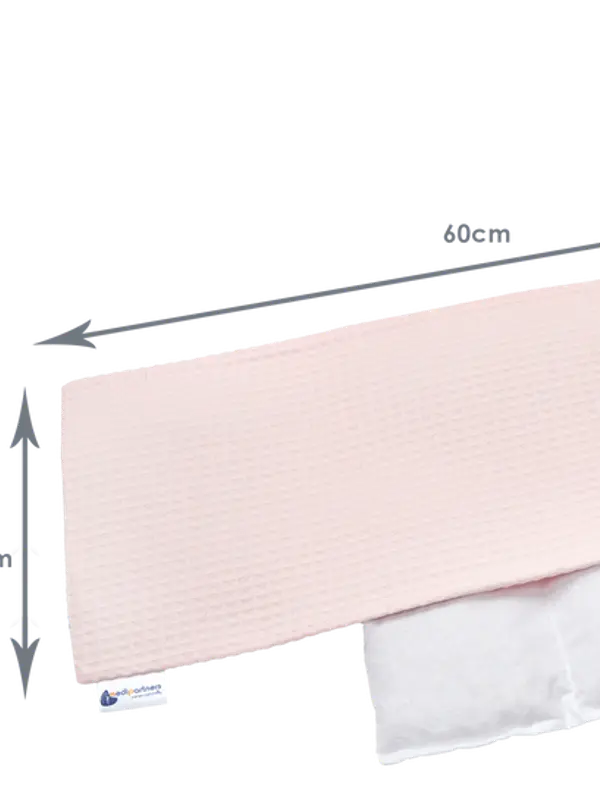 Medi Partners Medi Partners Thermophor with cherry seeds large 20x60 – 5 chambers Waffle – Light pink