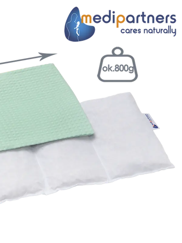 Medi Partners Medi Partners Thermophor with cherry seeds large 20x60 – 5 chambers Waffle – Mint
