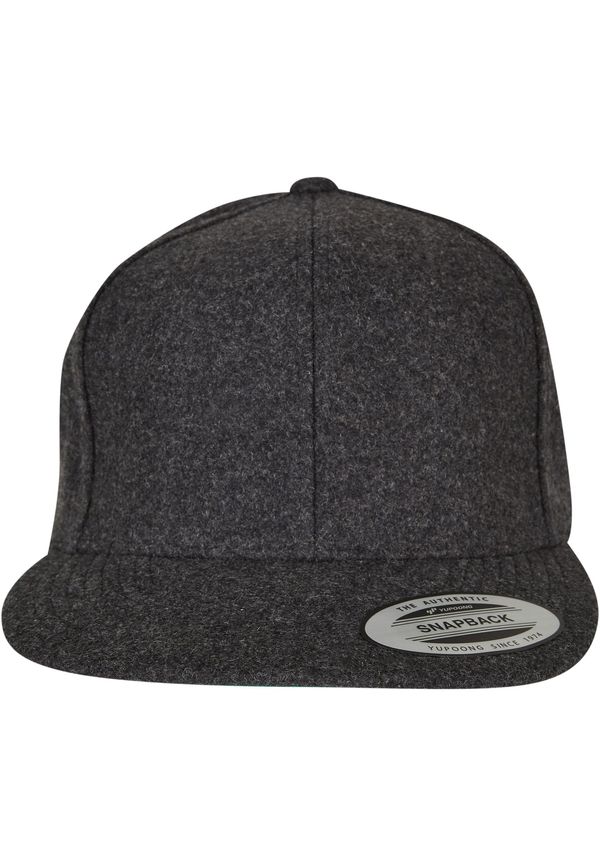 Flexfit Melton Wool Snapback Dark Grey