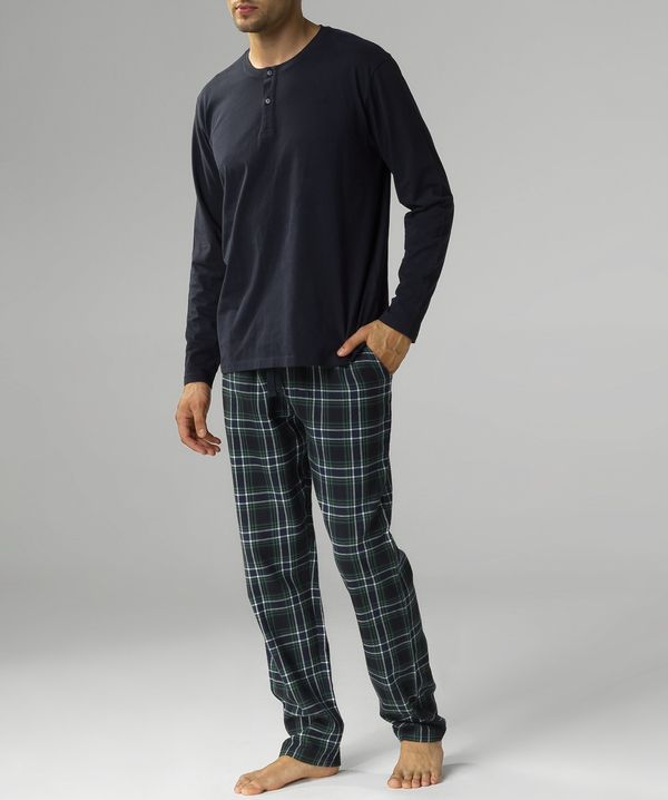 Atlantic Men's Atlantic pajamas - dark blue/dark green