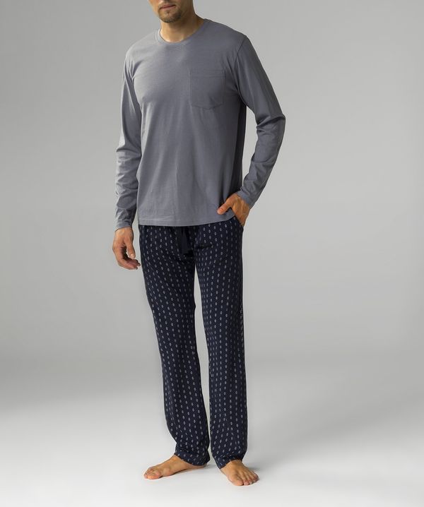 Atlantic Men's Atlantic pajamas - gray/garnet