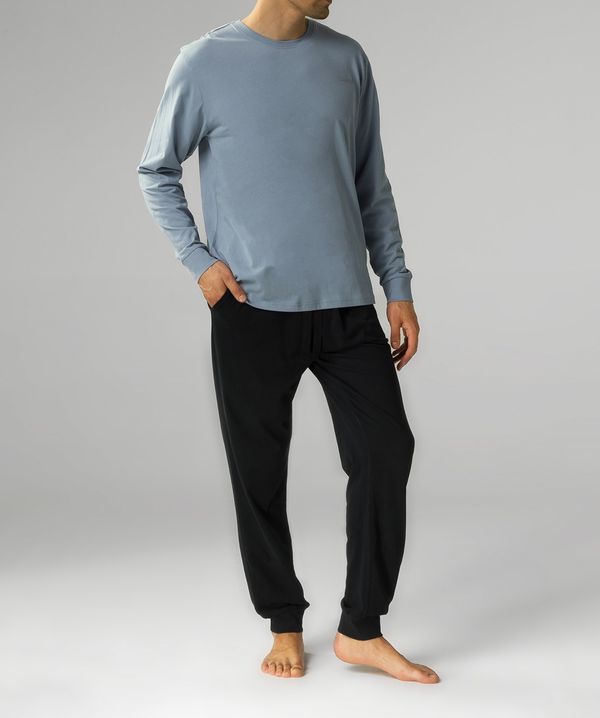 Atlantic Men's Atlantic pajamas - light blue/black