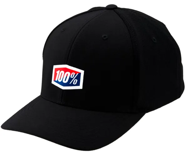 100% Men's Baseball Cap 100% Contact X-Fit Snabpack Black