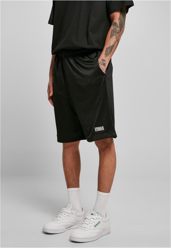 Urban Classics Men's Basic Mesh Shorts - Black