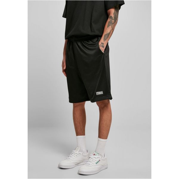 Urban Classics Men's Basic Mesh Shorts - Black