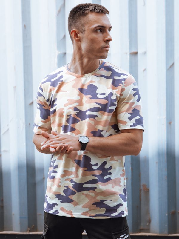 DStreet Men's Beige Camo T-Shirt Dstreet