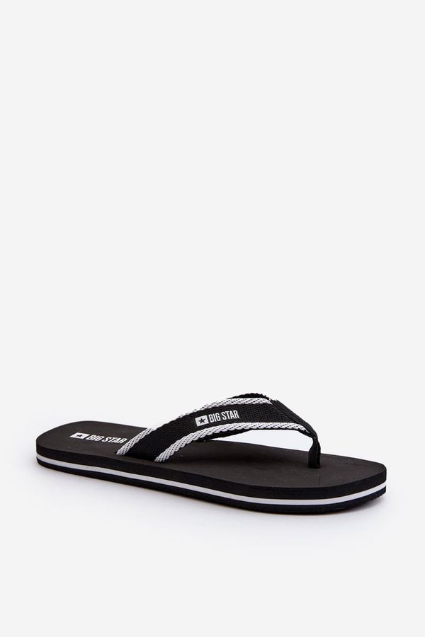 BIG STAR SHOES Men's Big Star Flip-Flops Black