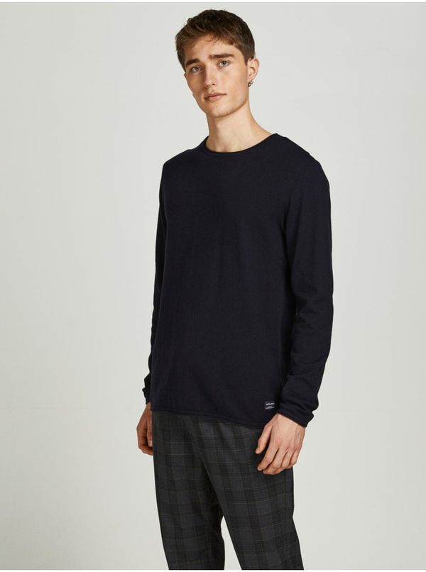 Jack & Jones Men's Black Basic Sweater Jack & Jones Hill - Men