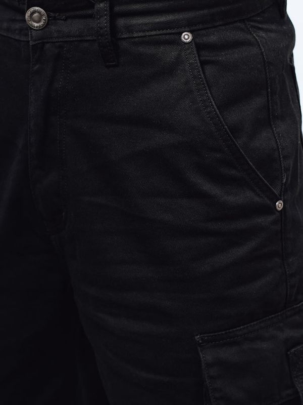 DStreet Men's Black Dstreet Cargo Pants