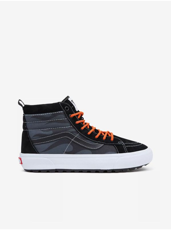 Vans Mens Black-Grey Ankle Sneakers with Suede Details VANS UA - Men