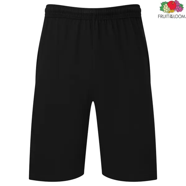 Fruit of the Loom Men's Black Shorts Iconic 195 Jersey Fruit of the Loom