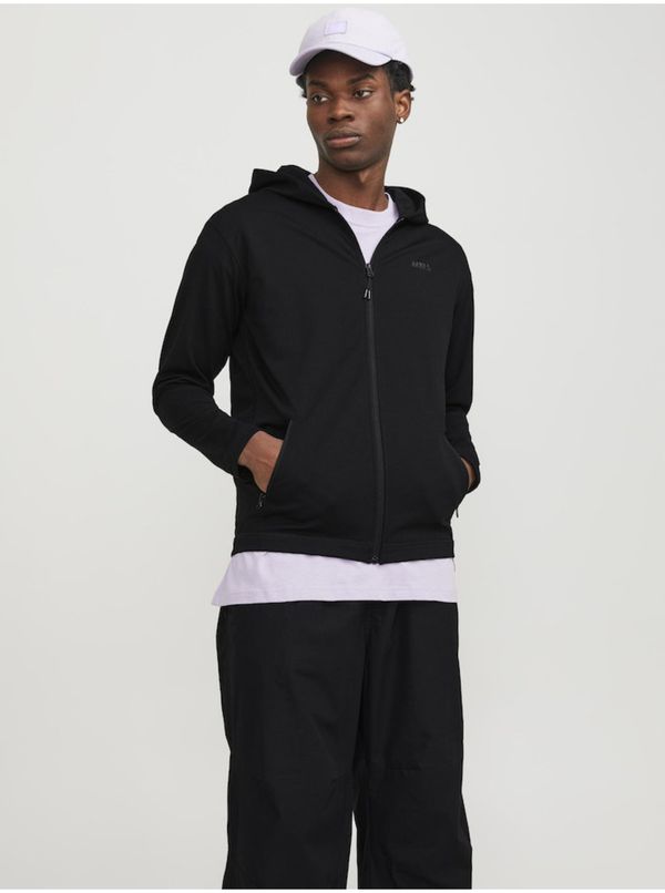 Jack & Jones Men's Black Zip Up Hoodie Jack & Jones Cloud - Men's