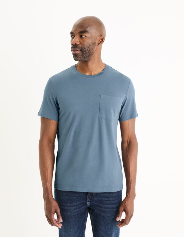 Celio Men's blue basic T-shirt Celio Gepostel