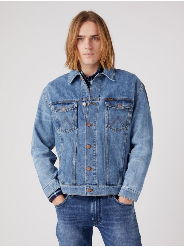 Wrangler Men's Blue Denim Jacket Wrangler - Men