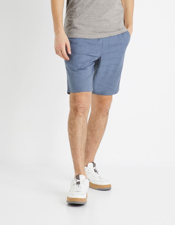 Celio Men's blue linen shorts Celio Dolincobm2