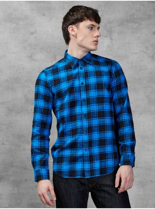 Diesel Men's Blue Plaid Shirt Diesel - Men's