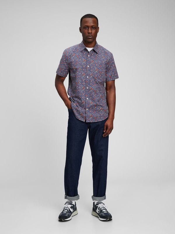 GAP Men's blue shirt made of linen and cotton GAP