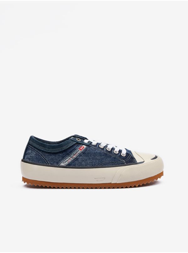 Diesel Men's blue sneakers with suede details Diesel Principia - Men's