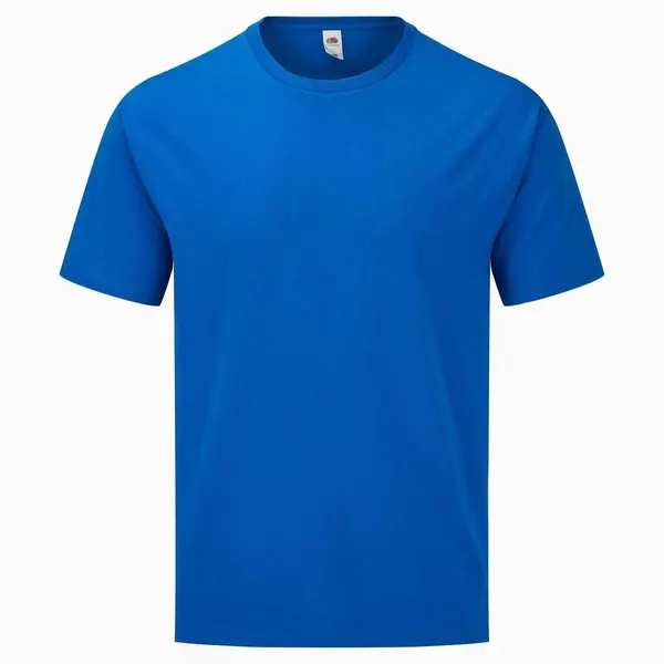 Fruit of the Loom Men's Blue T-Shirt Iconic Classic Fruit Of The Loom