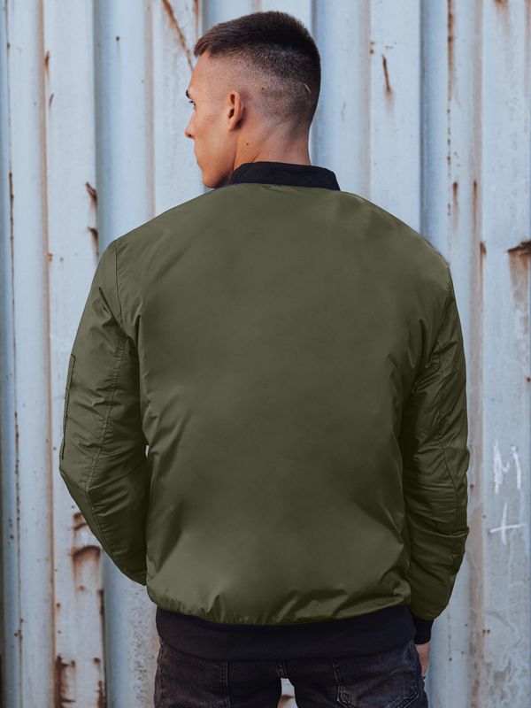 DStreet Men's bomber jacket green Dstreet