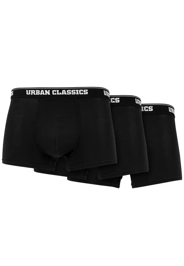 Urban Classics Men's Boxer Shorts 3-Pack Black