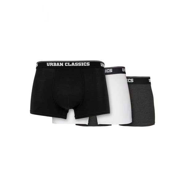 Urban Classics Men's Boxer Shorts 3-Pack BLK/WHT/Gry