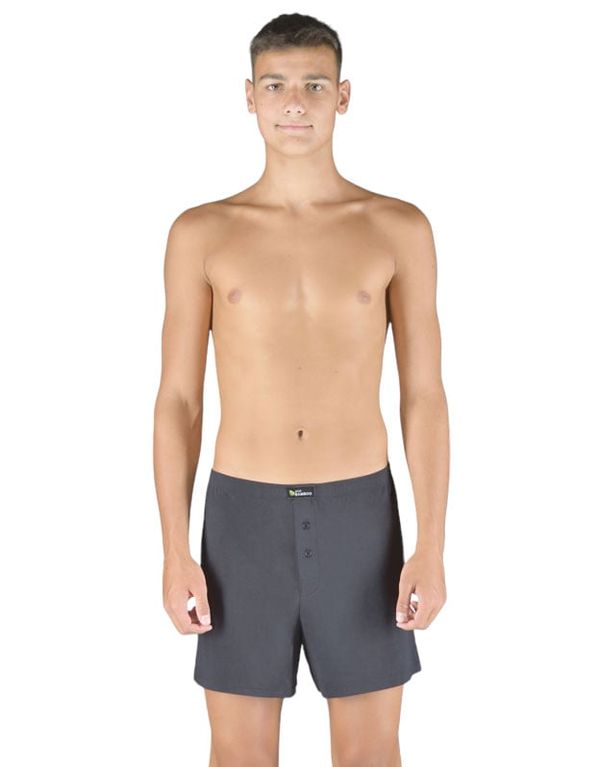 Gino Men's Boxer Shorts Gino Bamboo Grey