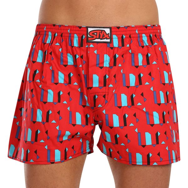 STYX Men's Boxer Shorts Styx Art Classic Elastic Oversized Shapes