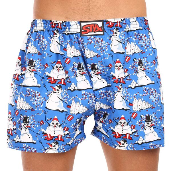 STYX Men's Boxer Shorts Styx Art Classic Rubber Oversized Christmas Snowmen