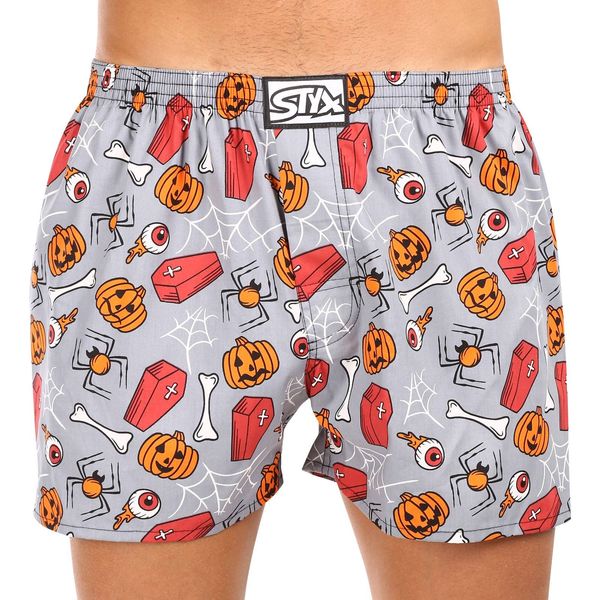 STYX Men's Boxer Shorts Styx Art Classic Rubber Oversized Halloween Coffins