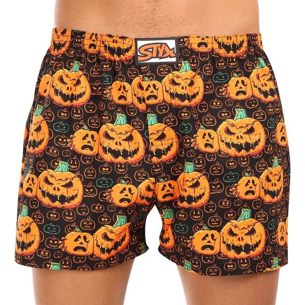 STYX Men's Boxer Shorts Styx Art Classic Rubber Oversized Halloween Pumpkin