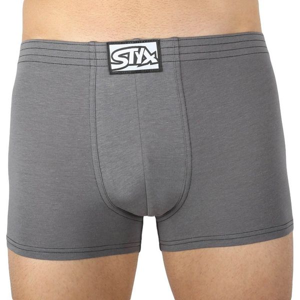 STYX Men's boxer shorts Styx classic rubber dark gray