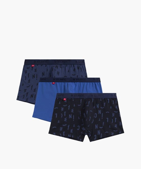 Atlantic Men's boxers ATLANTIC 3Pack - blue