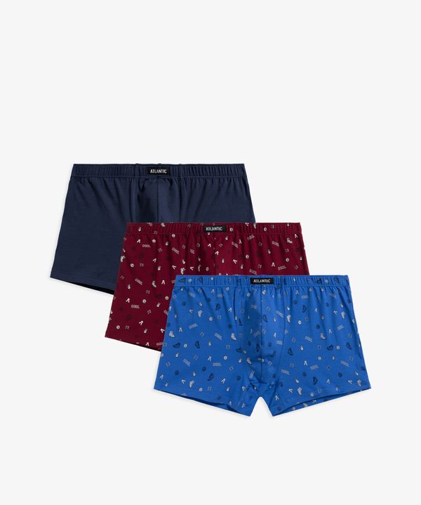 Atlantic Men's boxers ATLANTIC 3Pack - multicolor