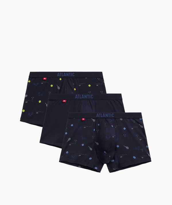 Atlantic Men's Boxers ATLANTIC 3Pack - Navy Blue