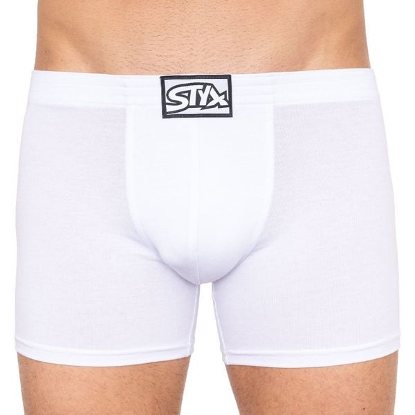 STYX Men's boxers Styx long classic rubber white