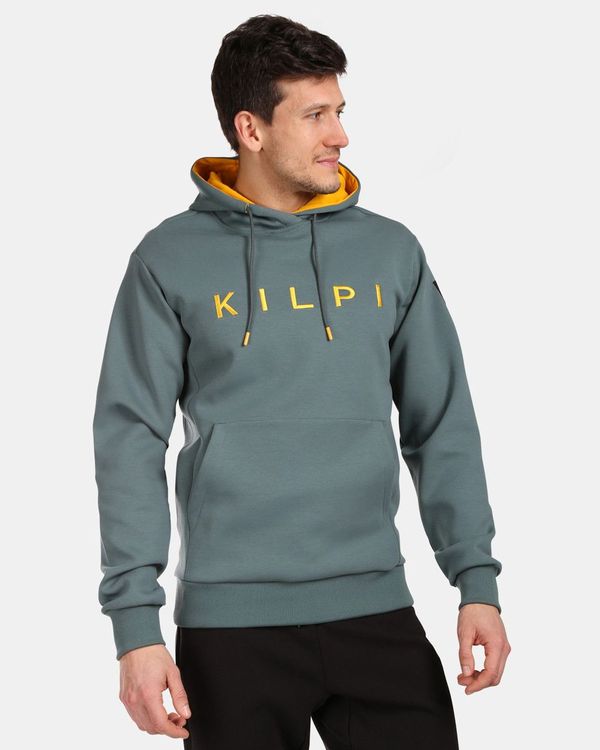 Kilpi Men's cotton hooded sweatshirt Kilpi SALAMANA-M Dark green
