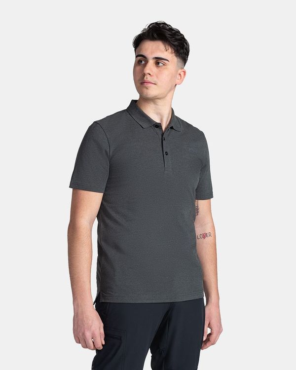 Kilpi Men's cotton polo T-shirt KILPI VILAR-M Black