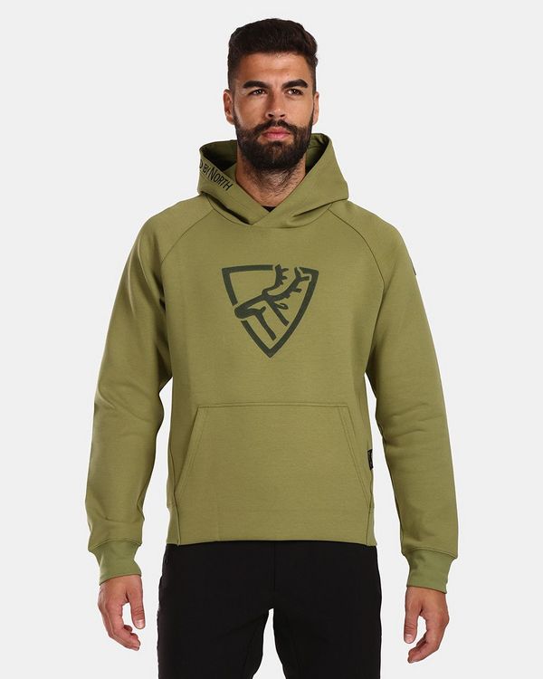 Kilpi Men's cotton sweatshirt Kilpi FJELA-M Green