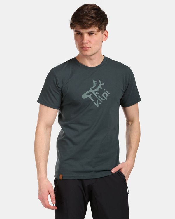 Kilpi Men's cotton T-shirt Kilpi DISCOVER-M Dark green