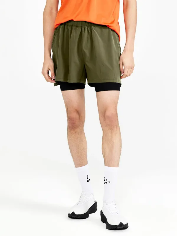 Craft Men's Craft ADV Essence 2in1 Green Shorts