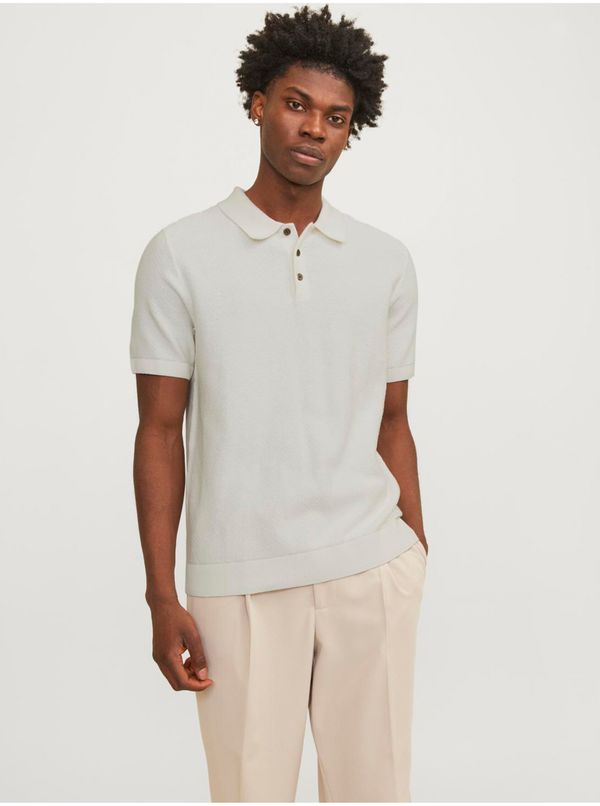 Jack & Jones Men's Cream Polo Shirt Jack & Jones Blusandri - Men's