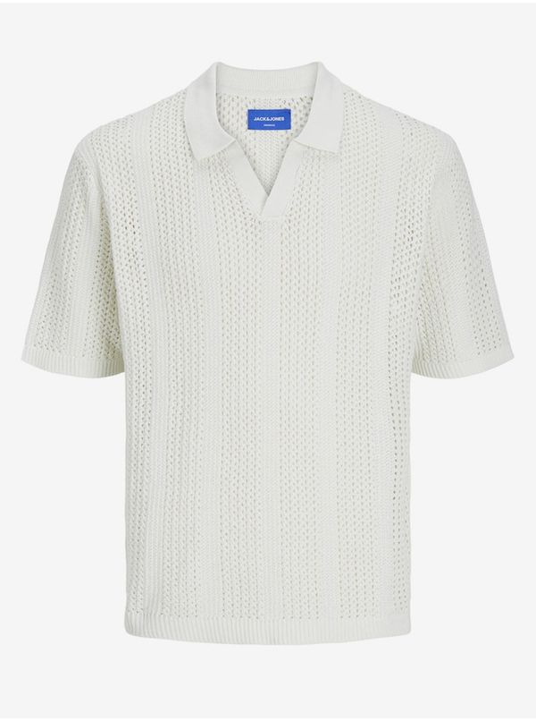 Jack & Jones Men's Cream Polo Shirt Jack & Jones Taormina