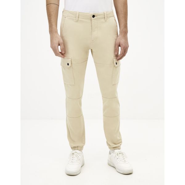 Celio Men's cream trousers Celio Solyte