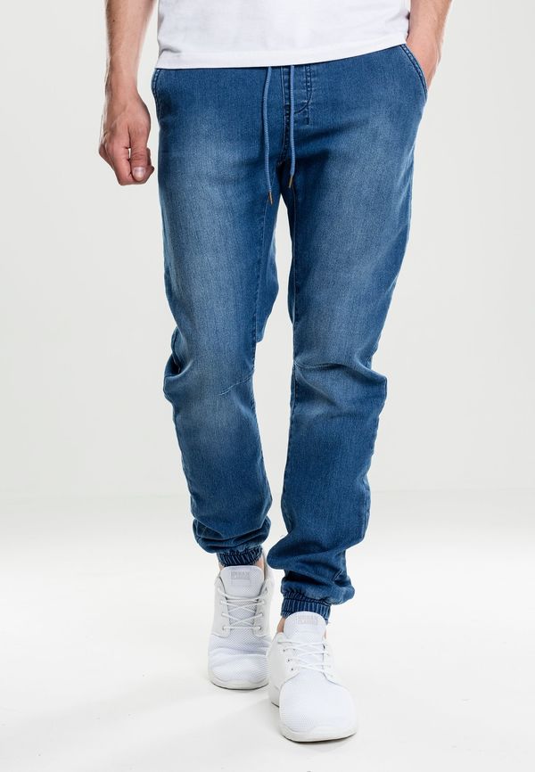 Urban Classics Men's denim pants Jogpants blue/washed
