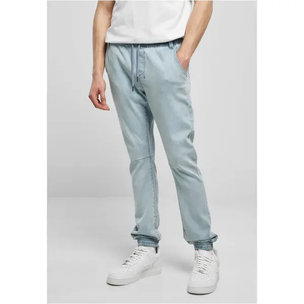 Urban Classics Men's denim trousers Jogpants - St. Blue