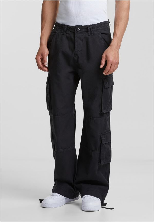 Urban Classics Men's Double Cargo Trousers - Black