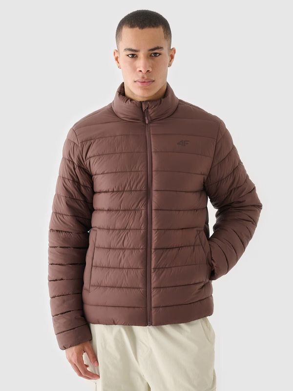 4F Men's Down Jacket With Synthetic Filling Brown 4F 4FWAW24TDJ