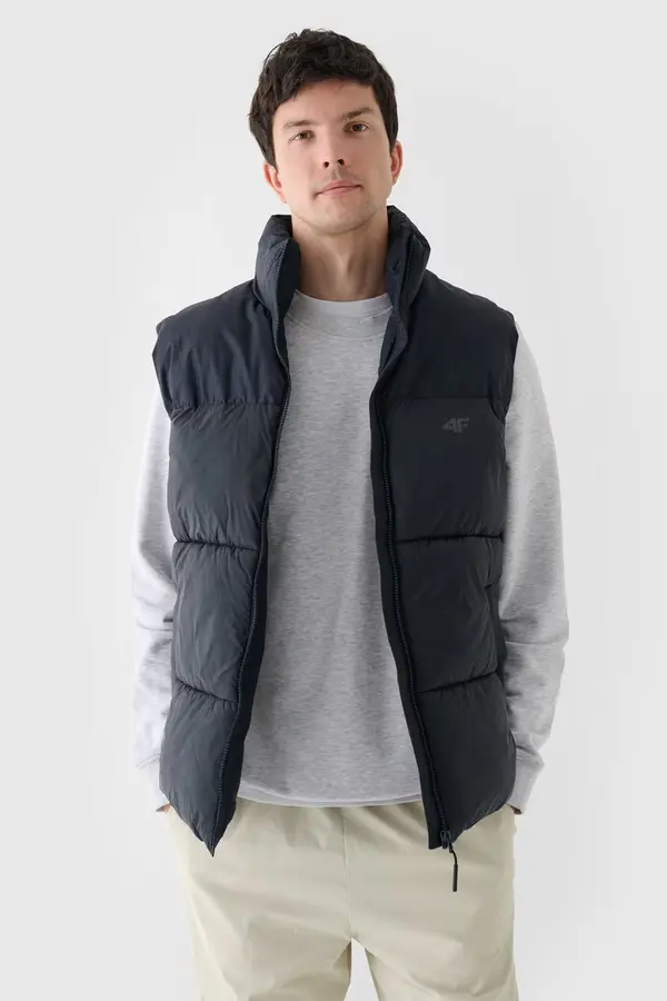 4F Men's Down Vest 4F Black 4FWAW24TVJ