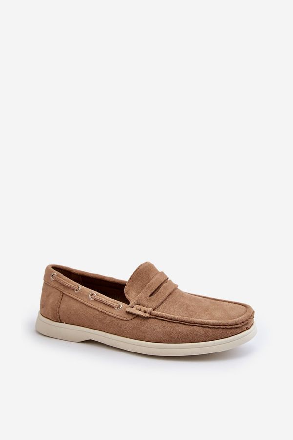 Kesi Men's Eco Suede Loafers Beige Rivanell